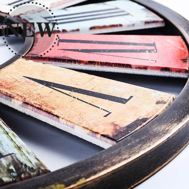 欧e式复古静音挂钟时尚客厅简欧仿古挂表美式乡村北欧铁艺时钟壁|msdalam kategori Aksesori rumah, mural - dari Buy2taobao.com untuk memberikan perkhidmatan ejen Taobao profesional membeli