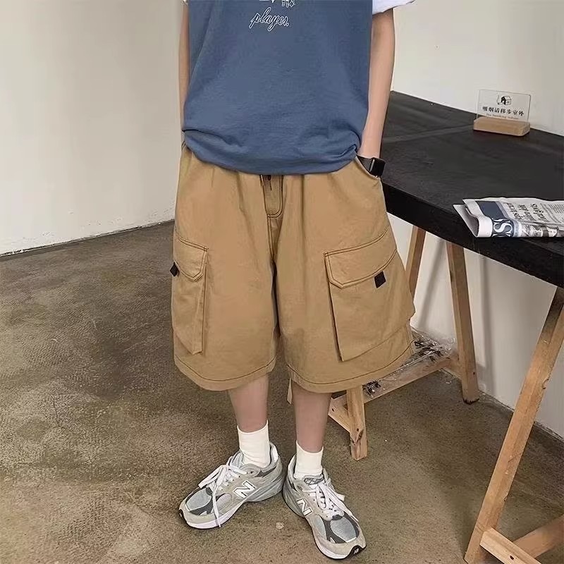 工装短裤男夏季潮牌纯棉加肥