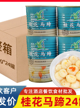 桂花马蹄去皮荸荠水果罐头甜品