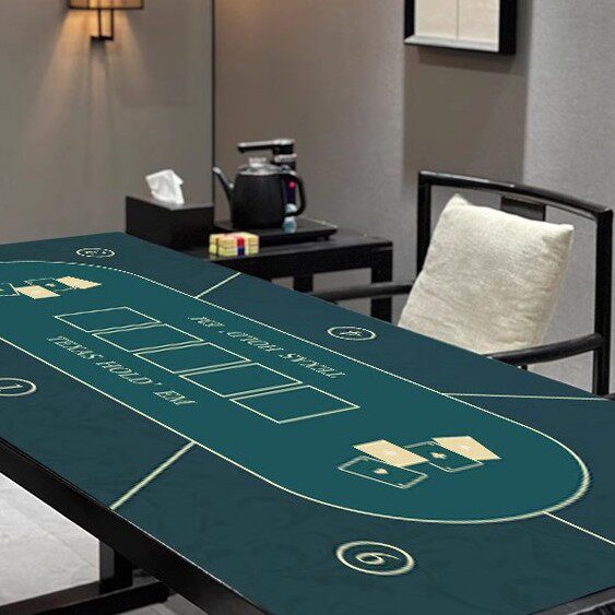 德州扑克桌布高端易打理吸水隔热硅藻泥桌垫速干隔音橡胶防滑台垫