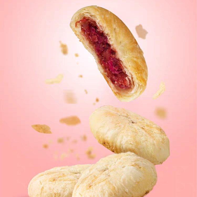 平阴芳蕾玫瑰鲜花饼糕点50g 散装（满10个包邮）