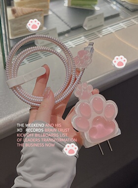 40W适用苹果17 15promax充电器iPhone16 14快充iPad数据线保护套