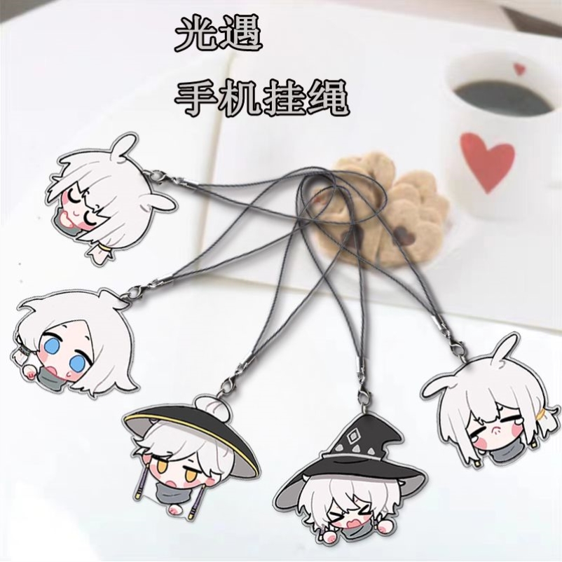 光遇周边sky白鸟巫师箬笠始初二次元手机链送闺蜜同学手机挂件品