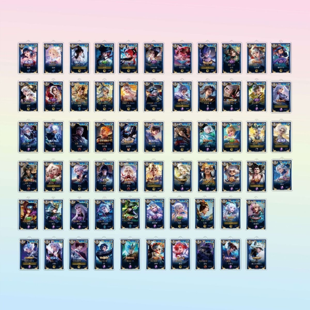 王者荣耀亚克力钥匙扣创意卡通二次元定制钥匙挂件明星动漫周边
