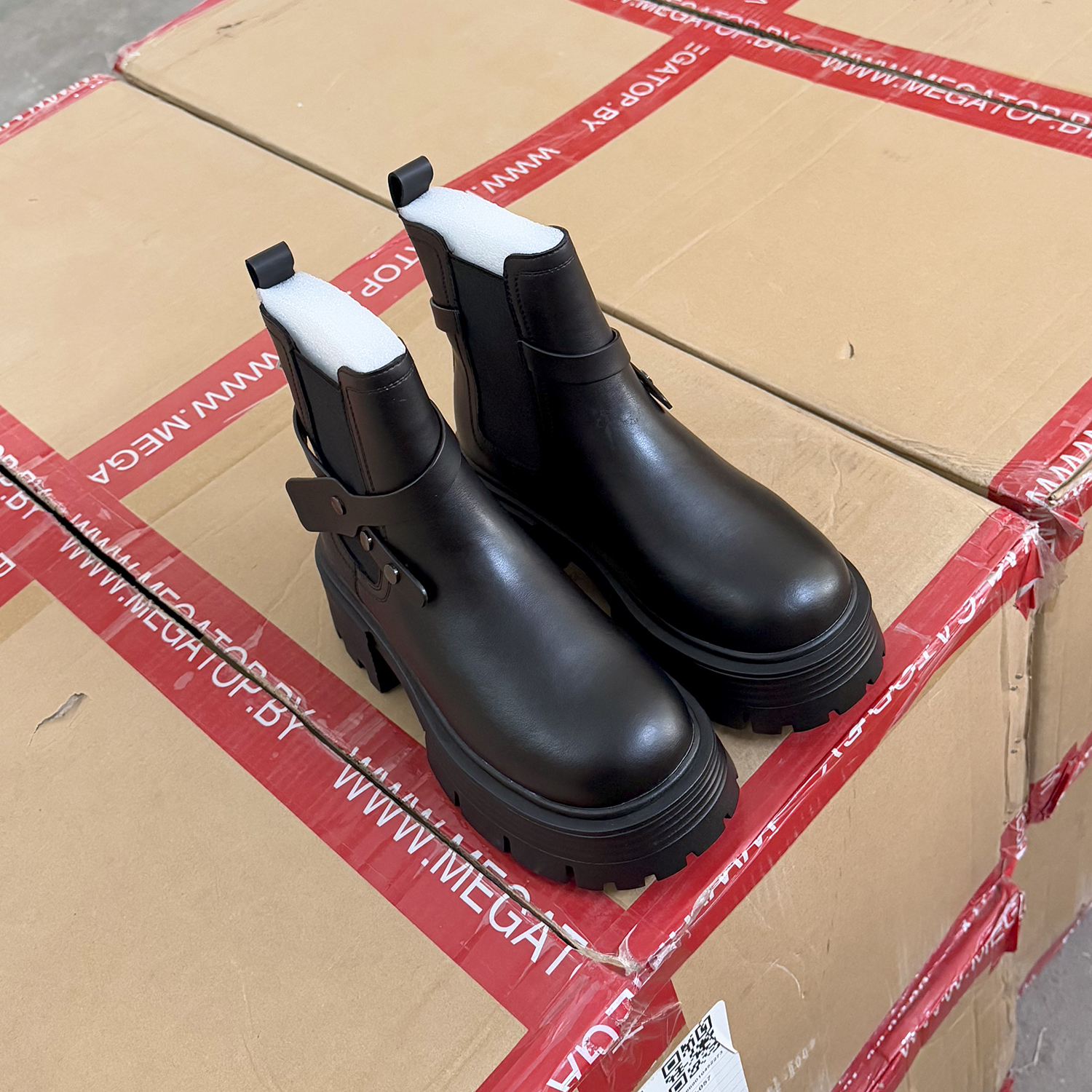 真皮切尔西靴秋冬羊毛加绒短靴