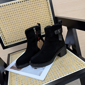 羊皮靴保暖厚底女棉靴 羊猄羊反绒马丁靴2025冬季 纯羊毛 俄单