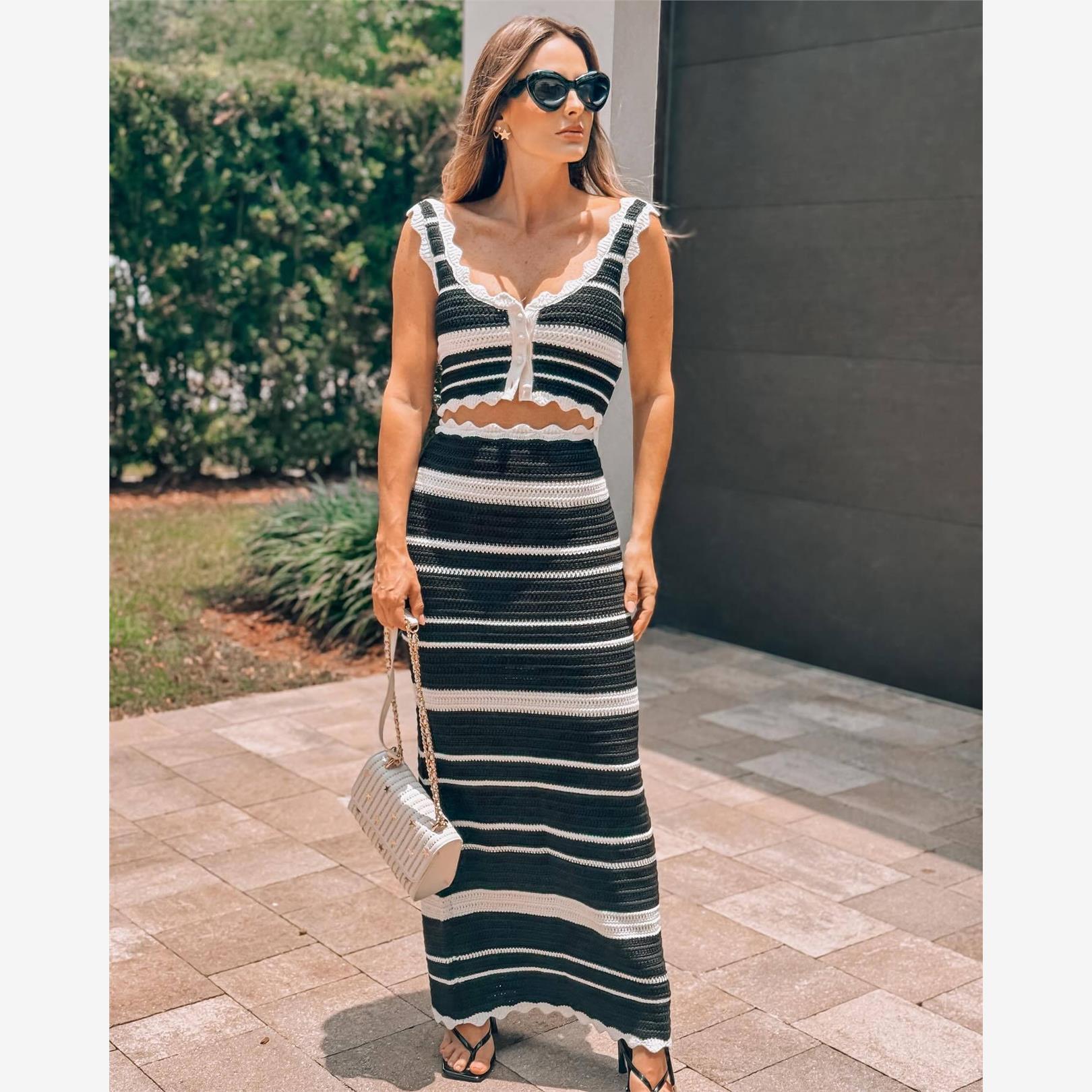 KnittedVesSkir波西米亚