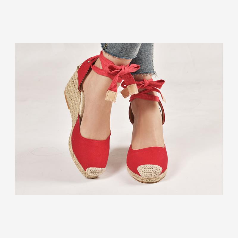 LaceUpWedgShoes欧美