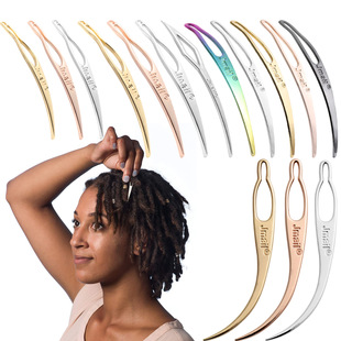 Braided hair packaging crochet wig threading machine woven