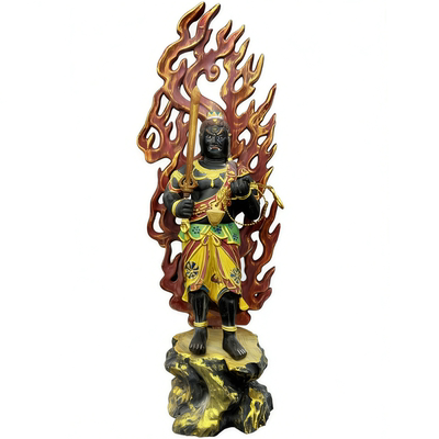 不动明王 站立供养如法佛像木雕真言宗 唐密佛像