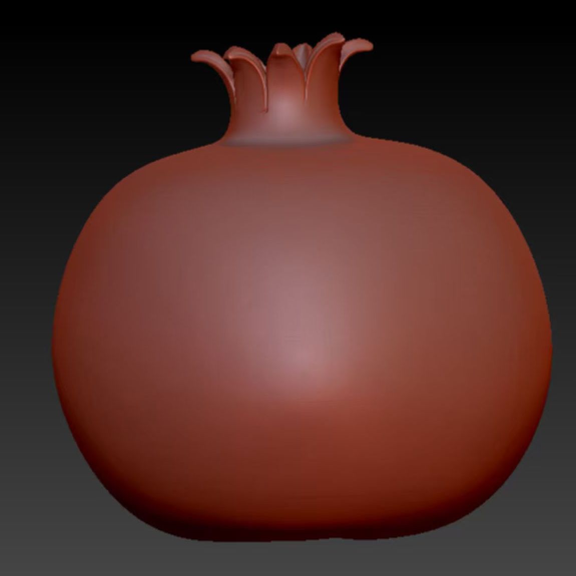 石榴2模型 3D精雕图 非实物 STL