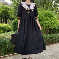 French Academy Navy collar dress