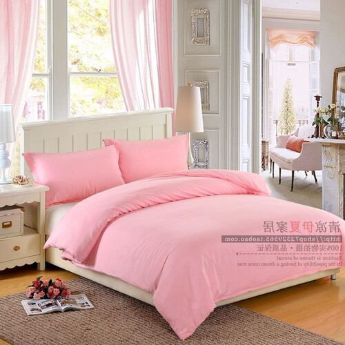 Pure color quilt cover single pair 150 200 230 college stude