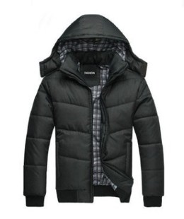 男连帽棉衣 Winter jacket cotton-padded hooded men''s jackets