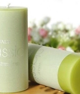 12pcs lemon Scented Pillar Candle Wax Candles 5*5CM