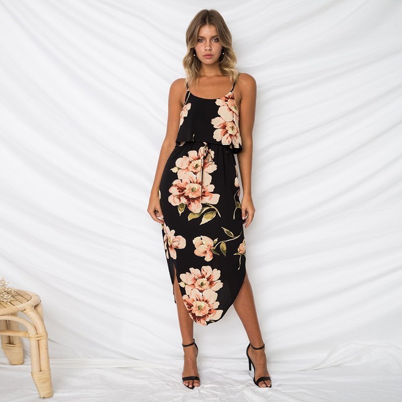 Women Sexy Dress 2019 Fashion Irregular Party Dresses Ladies