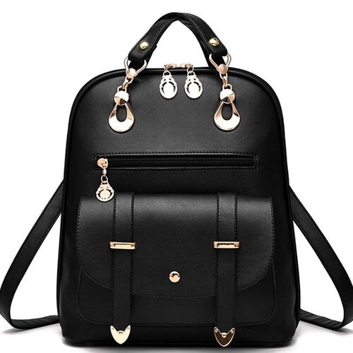 Women Men Backpacks Pu Leather backpack women School bags