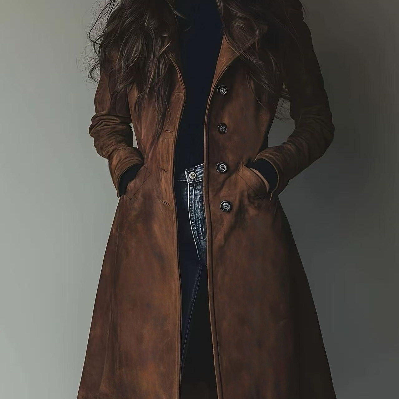 Longcoatjket欧美女舒