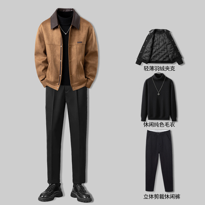 冬季保暖时尚潮流羽绒夹克