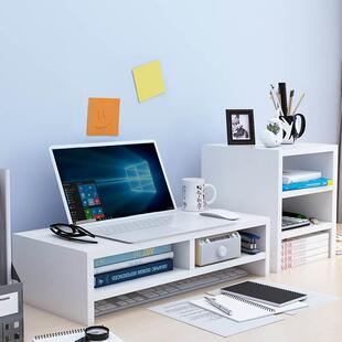 电脑增高架台式显示器支架升高架桌面置物实木笔记本垫高底座