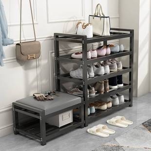 不锈钢鞋架2022新家室内好看的换鞋凳门可坐在入口客厅储鞋柜上