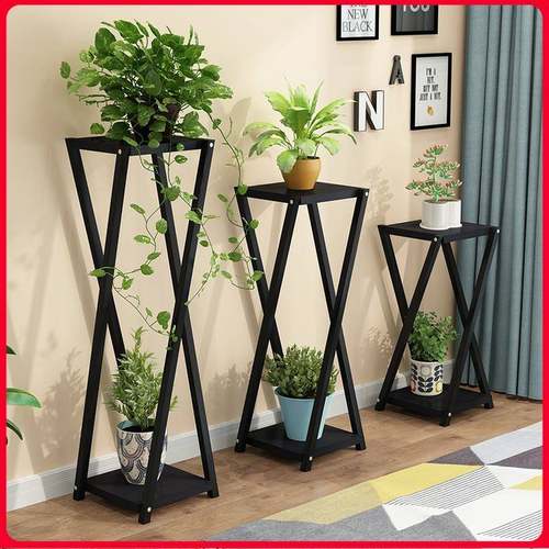花架子客厅的放花盆两层绿萝单个卧室双层凳子铁艺落地式绿罗简易