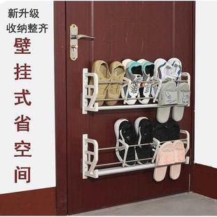 鞋架门上墙壁的鞋子简易防盗挂在贴墙上收纳鞋柜装门后可以挂式放