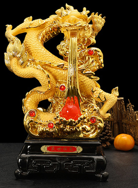 龙摆件树脂招财办公室客厅开业