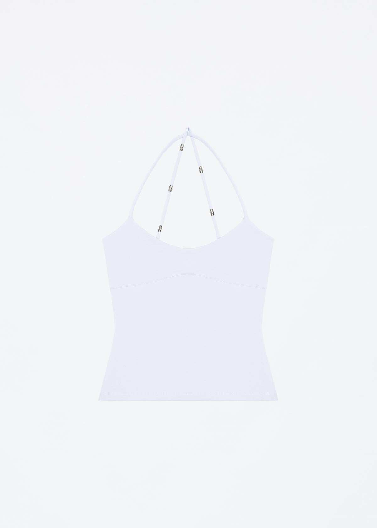 thumbnail for Low neckline, skinny vest, wrap-around straps, stretch suspenders, fresh and fashionable, hot girl style, solid color simple top