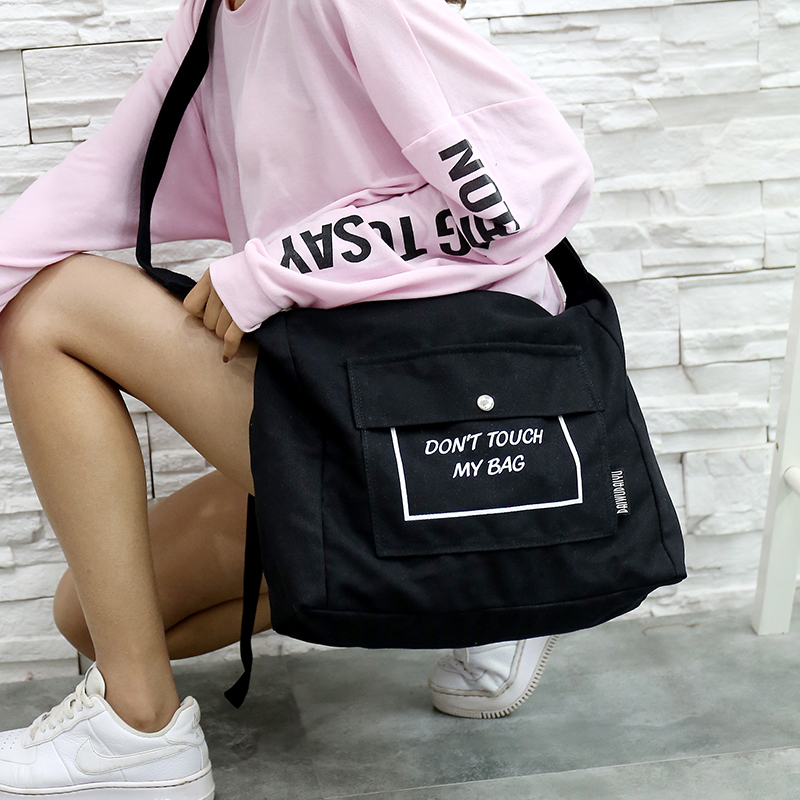 帆布包女单肩文艺韩版学生大容量2018新款帆布袋ins中包斜跨手提|ruв категории Сумки, Г - жа сумки - от Buy2taobao.com для оказания профессиональной услуги покупки агента Taobao