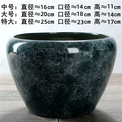 孔雀蓝陶瓷花盆特大号花卉多肉植物绿萝花盆栽创意室内大花盆