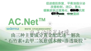 法国斯达玛消痘AC.NET渗透体 油痘肌控油Y焱K氧闭口黑头护肤原料