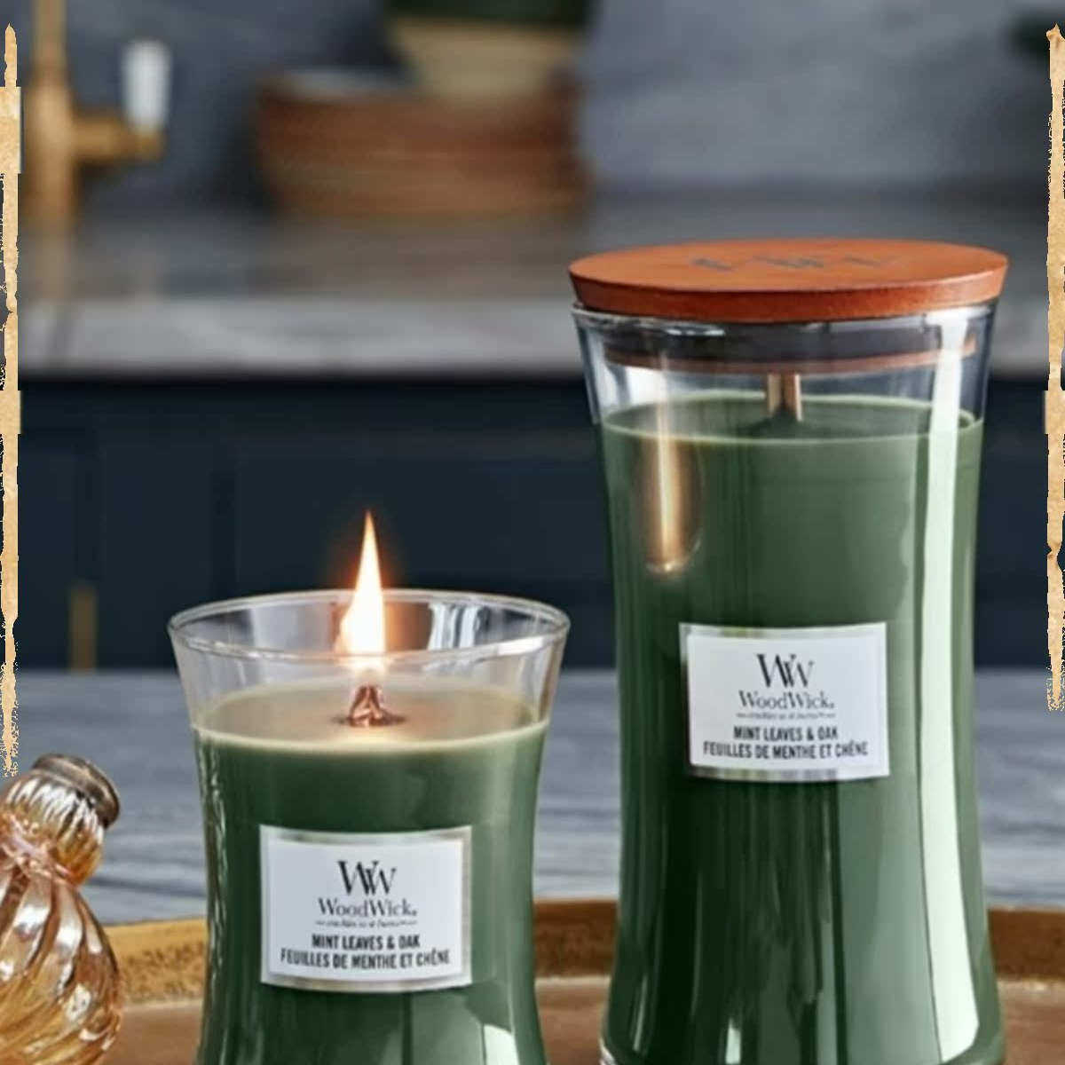 WoodWick美国进口大瓶香薰蜡烛大豆蜡居家用伴手礼物