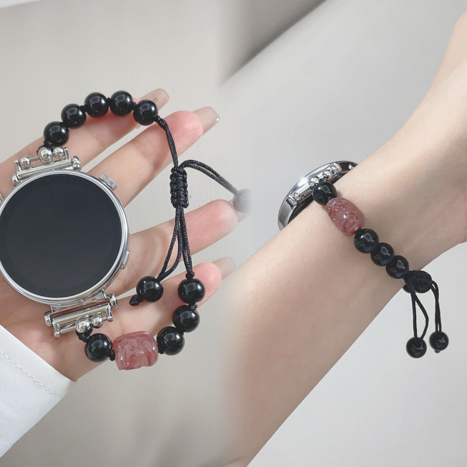 新中式适用华为GT5串珠手表带