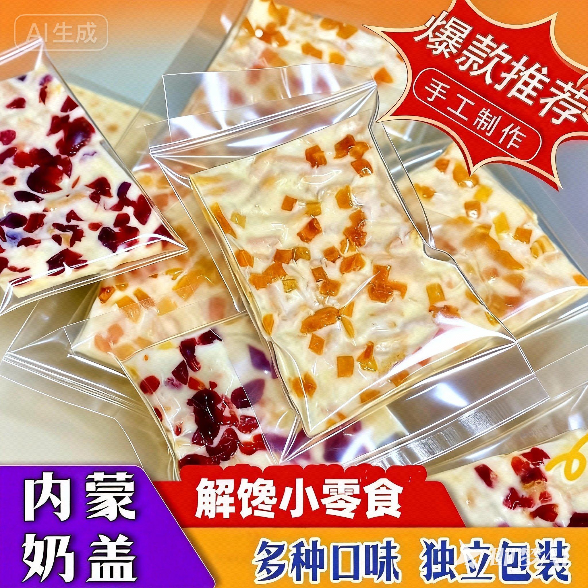 即食内蒙古特产奶盖千层奶皮子全脂大果粒奶酪奶香味十足营养浓郁