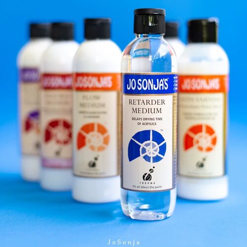 Jo Sonja进口丙烯用保护剂调和剂缓干剂裂纹剂封层哑光高光JS清漆