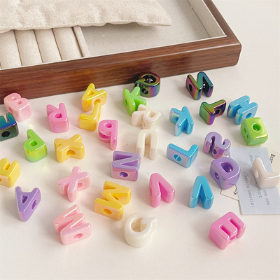 陈明亚克力字母珠包包挂件手机链