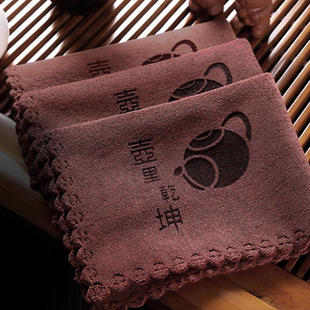 锦绣人生茶艺天下茶巾中号超细纤维35X25cm设乡味