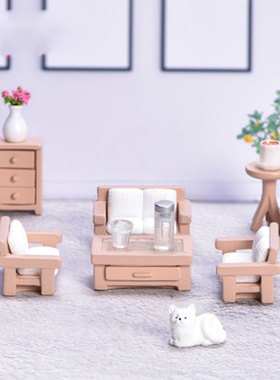 仿真家具系列 微缩沙发床头柜凳子茶几饮水机微景观盆景多肉摆件