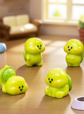 微景观卡通可爱小乌龟摆件diy装饰品配件 水族鱼缸海龟小摆件