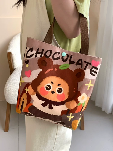 Шоппер, льняная сумка, сумка на одно плечо, барсетка для отдыха