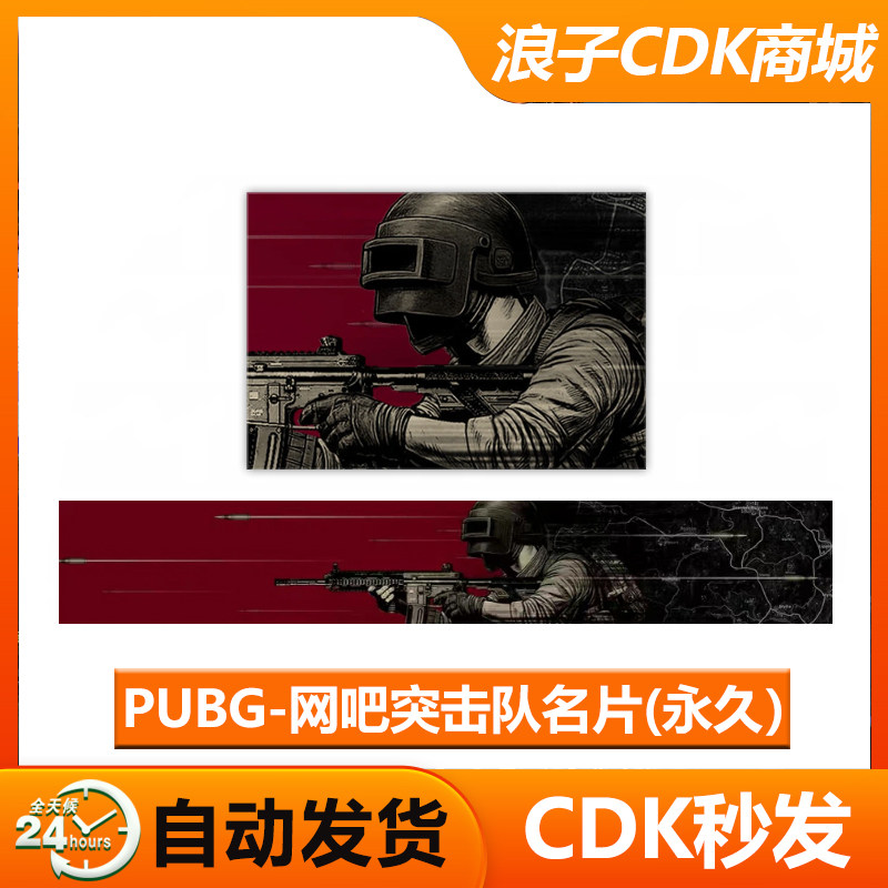 PUBG网吧突击对名片绝地求生静态铭牌吃鸡名牌兑换码CDK