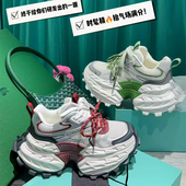 组合厚底撞色潮牌8cm机甲休闲鞋 T31女鞋 重工款 老爹鞋 2026春季 新款