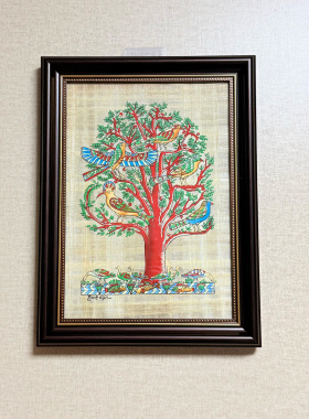 埃及纸莎草画相框30*20 手绘莎草纸画沙草画草纸画旅游纪念品特产