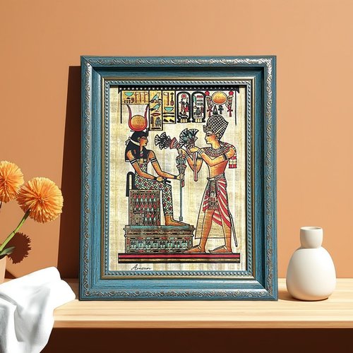 正宗手绘莎草画埃及收藏伴手礼