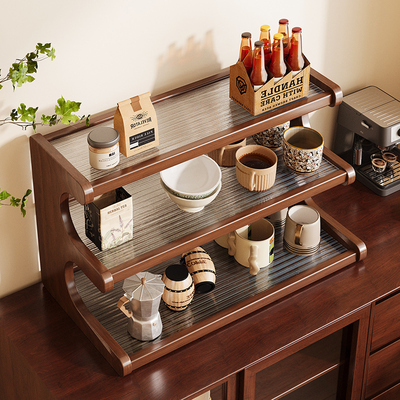 杯架桌面置物架多层储物茶杯咖啡杯收纳餐桌上台面水杯架子整理架