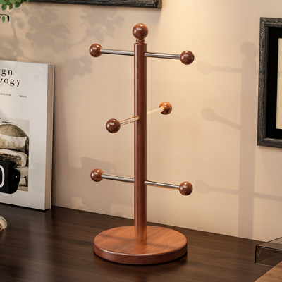 入户玄关钥匙收纳摆件实木置物架桌面小型首饰展示装饰杂物摆放架