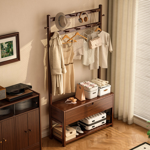 【新品秒杀】四合一换鞋凳挂衣架