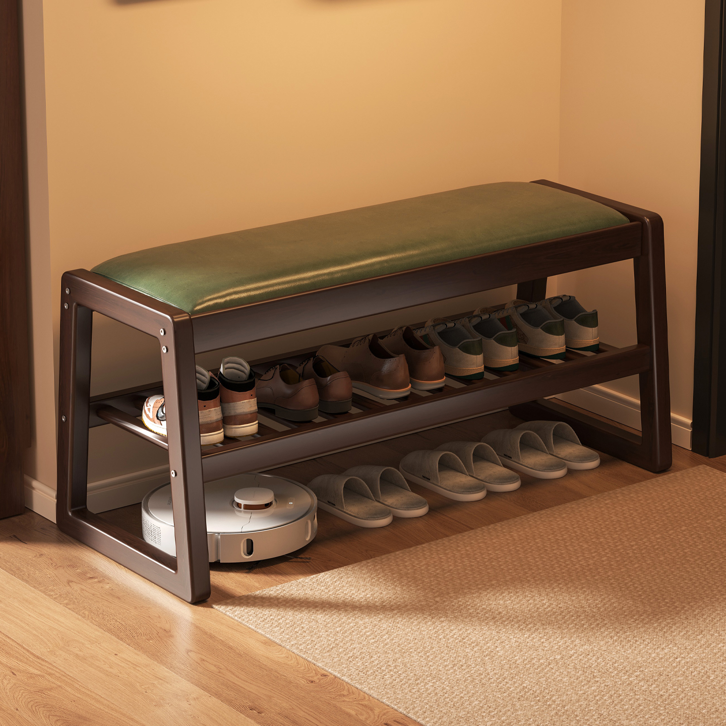换鞋凳门口家用穿鞋凳入户进门可坐鞋柜一体玄关长条凳子2025新款
