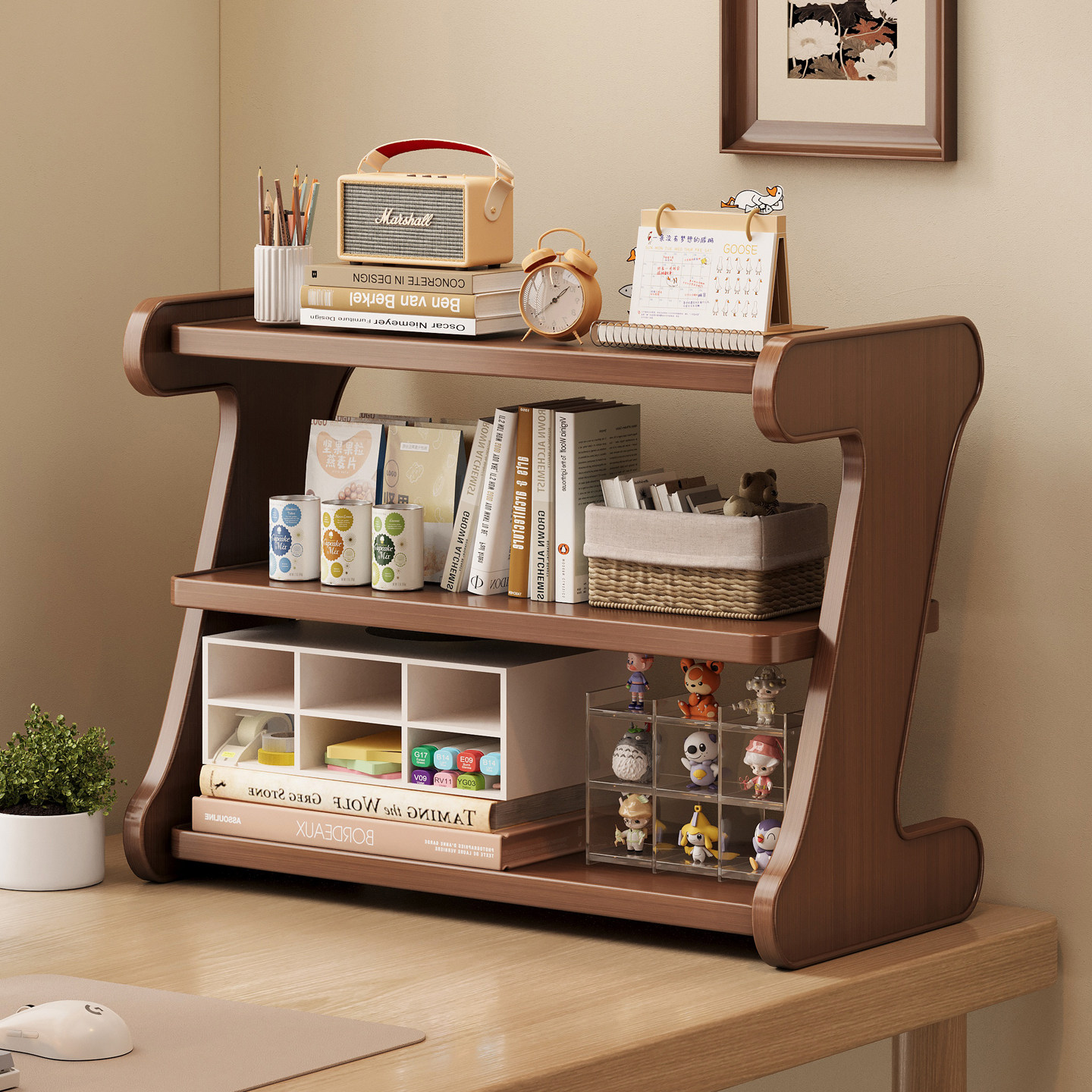 桌面小型书架收纳置物架